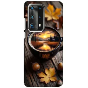Чохол з принтом «Темна кава» для Huawei P40
