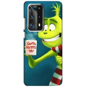 Різдвяні Чохли для Huawei P40 (VPrint) (Зелений Грінч)