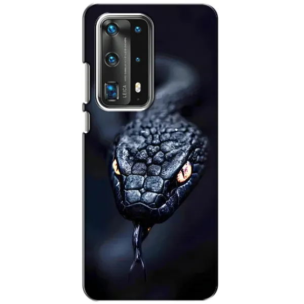 Чохол з принтом «Чорна змія» для Huawei P40 Чохол з принтом «Чорна змія» для Huawei P40