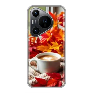 Чехол с уникальным дизайном «Осень с кофе» для Huawei Pura 70 PRO