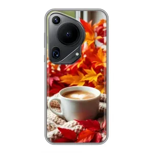 Чехол с уникальным дизайном «Осень с кофе» для Huawei Pura 70 Ultra