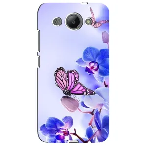 Чехлы с Цветами для Huawei Y3 2017 (VPrint) (Бабочка на цветочке)
