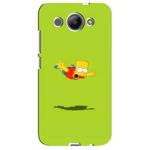 Чехол с Симпсонами для Huawei Y3 2017 (VPrint) (Барт Симпсон)