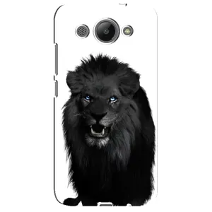 Чохли з картинкою животних Huawei Y3 2017 (Чорний ЛЕВ)