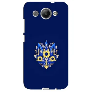 Чехлы для Huawei Y3 2017  Укр. Символика (AlphaPrint) (Цветочный Герб)