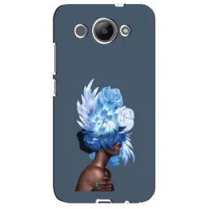 Чехлы (ART) Цветы на Huawei Y3 2017 (VPrint) (Цветы на голове)