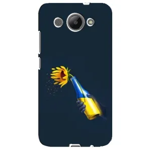 Чехол для Патриота Украины Huawei Y3 2017 - (AlphaPrint) (Коктейль молотова)