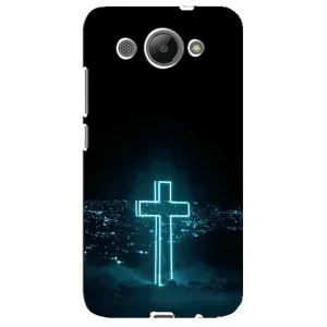 Християнські Чохли для Huawei Y3 2017 (AlphaPrint) (Хрест і місто)