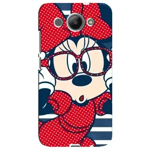Міккі Маус чохол для Huawei Y3 2017 (AlphaPrint - Мультяшні) (Маус в окулярах)