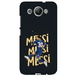 Чохли для Huawei Y3 2017 (Leo чемпіон) (AlphaPrint) (Messi ПСЖ)