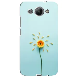 Чехлы с Цветами для Huawei Y3 2017 (VPrint) (Желтый цветок)