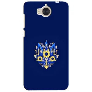 Чохли для Huawei Y5-2017, MYA Укр. Символіка (AlphaPrint) (Квітковий Герб)
