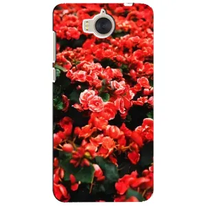 Чехлы с Цветами для Huawei Y5-2017, MYA (VPrint) (Цветы красные)