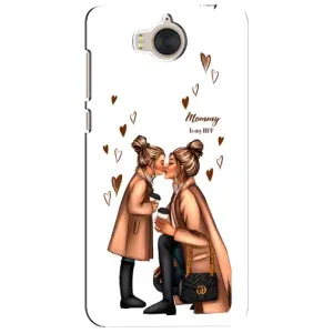 Чохол з друком для Huawei Y5-2017, MYA - (Мама з дитинкою) (AlphaPrint) (Донька і мама)