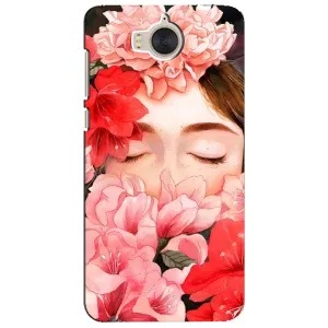 Чехлы (ART) Цветы на Huawei Y5-2017, MYA (VPrint) (Глаза в цветах)