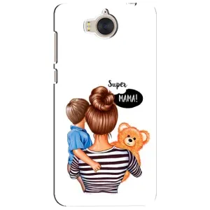 Чохол з друком для Huawei Y5-2017, MYA - (Мама з дитинкою) (AlphaPrint) (Мама з синочком)