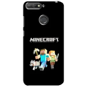 Чохол Майнкрафт на Huawei Y6 Prime 2018 (AlphaPrint) Minecraft (герої Minecraft)