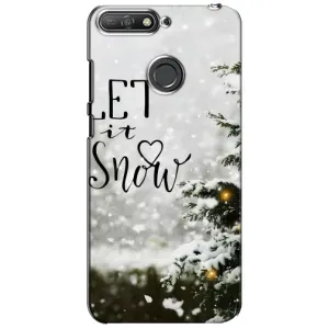 Новорічні, Святкові Чохли для Huawei Y6 Prime 2018 - 2024 год (Let it snow)