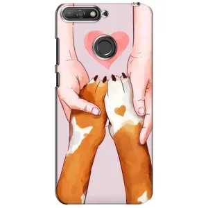 Чехлы с собаками для Huawei Y6 Prime 2018 (VPrint) (Любовь к собакам)