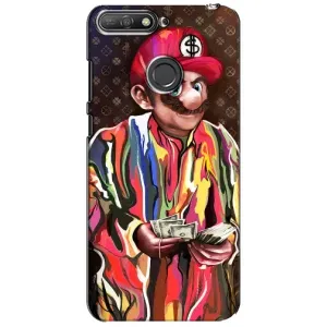 Бренднові Чохли для Huawei Y6 Prime 2018 - (PREMIUMPrint) (Mario LV)