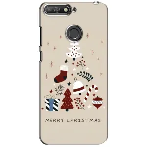 Різдвяні, Святкові Чохли для Хуавей Y6 Прайм 2018 (Merry Christmas)