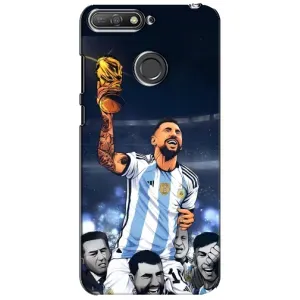 Чохли для Huawei Y6 Prime 2018 (Leo чемпіон) (AlphaPrint) (Мессі з кубком)