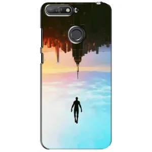 Чохол з людиною павуком для Huawei Y6 Prime 2018 - (AlphaPrint) (Людина павук)