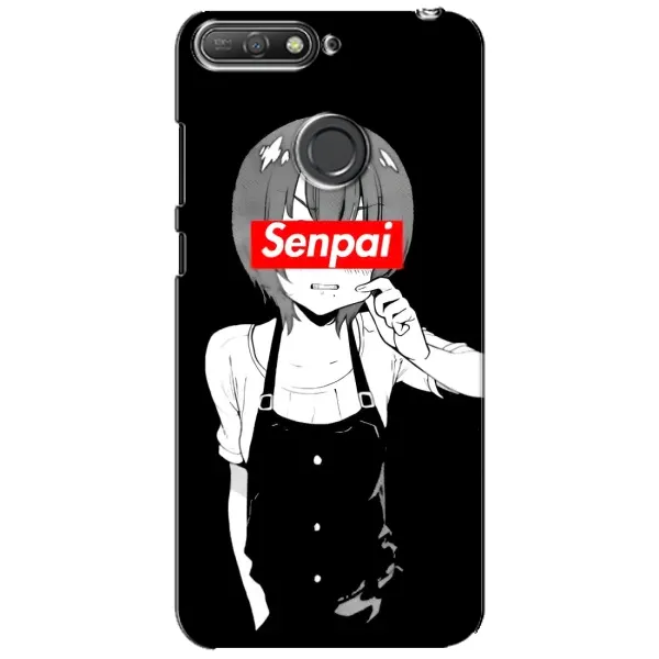 Чехол с принтом «Senpai» для Huawei Y6 Prime 2018