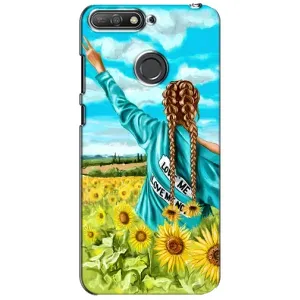 Чехол для Патриота Украины Huawei Y6 Prime 2018 - (AlphaPrint) (Украиночка)