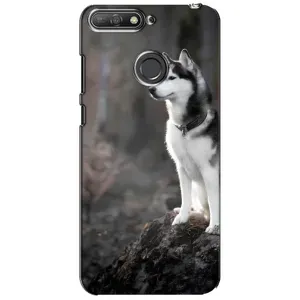 Чохол з Хаскі Huawei Y6 Prime 2018 - (AlphaPrint) (Вірний собака)
