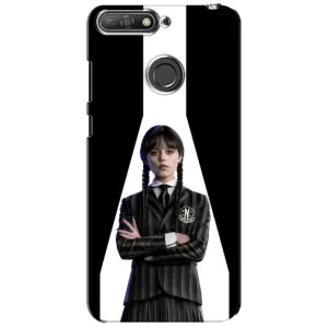 Чохли Венсдей на Huawei Y6 Prime 2018 Уенсдей (AlphaPrint) (W-Wednesday)