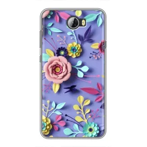 Чохли з квітами для Huawei Y5II (VPrint) (Дизайн квітів)