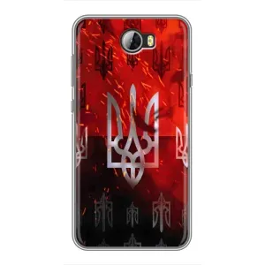 Украинские Чехлы для Huawei Y5II с картинкой УПА (AlphaPrint) (ГЕРБ УПА)