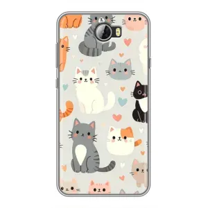 Чохол з малюнком кіт на Huawei Y5II (Колаж котів)