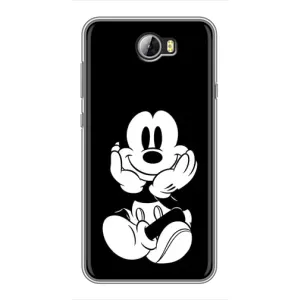 Міккі Маус чохол для Huawei Y5II (AlphaPrint - Мультяшні) (Маус на чорному)