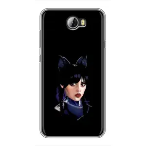 Чохли Венсдей на Huawei Y5II Уенсдей (AlphaPrint) (серйозна Венздей)