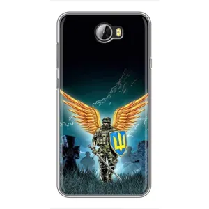 Чехлы с картинкой ЗСУ для Huawei Y5II (AlphaPrint) (Солдат ЗСУ)