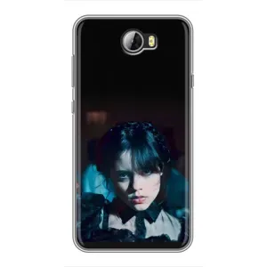 Чохли Венсдей на Huawei Y5II Уенсдей (AlphaPrint) (погляд Венздей)
