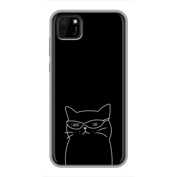 Чохол з принтом «Байдужий кіт» для Huawei Y5p