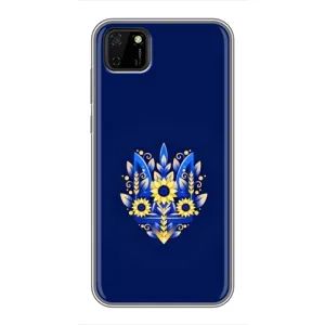 Чехлы для Huawei Y5p Укр. Символика (AlphaPrint) (Цветочный Герб)