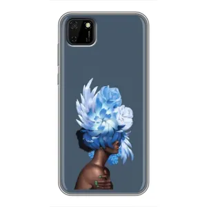 Чехлы (ART) Цветы на Huawei Y5p (VPrint) (Квіти на голові)