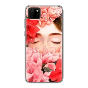 Чехлы (ART) Цветы на Huawei Y5p (VPrint) (Очі в квітах)