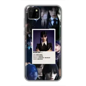 Чехлы Венсдей на Huawei Y5p Уэнсдей (AlphaPrint) (коллаж Уэнздей)