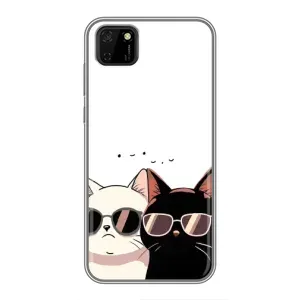 Чохол з малюнком кіт на Huawei Y5p (Коти в окулярах)