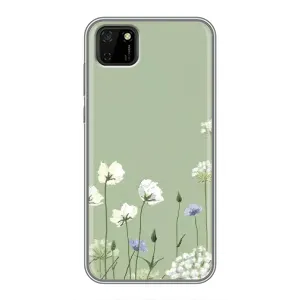 Чохол з квітковим принтом на Huawei Ү5р (Квіти на зеленому)