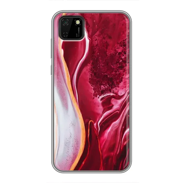 Чохол з принтом «Мрамор червоний» для Huawei Y5p