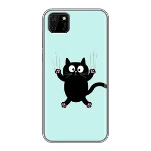 Чохол з принтом для Huawei Y5p (AlphaPrint) Модні коти (Падаючий кіт)