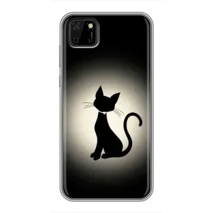 Чохол з принтом для Huawei Y5p (AlphaPrint) Модні коти (Силует котика)