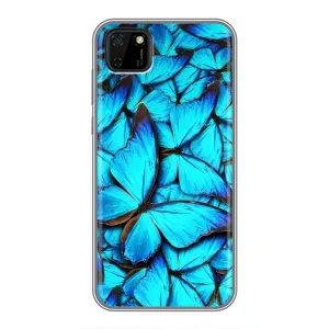 Чохол з принтом для Huawei Ү5р - (Прикольні) (AlphaPrint) (Сині метелики)