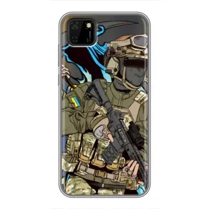 Чехлы с картинкой ЗСУ для Huawei Y5p (AlphaPrint) (Воин ВСУ)